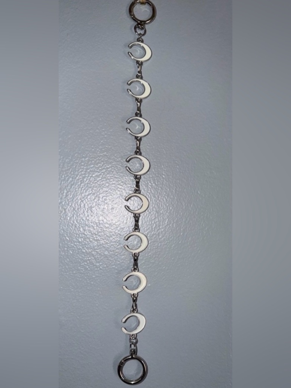 Crescent Moon Reversible Bag Strap/Chain Extender/ Bag Charm 
**bags not include